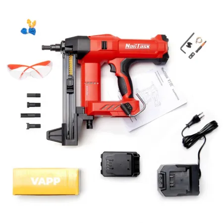 Аккумуляторные гвоздезабивные пистолеты Nailtask для монтажных работ по бетону и металлу Электрический монтажный пистолет по бетону NAILTASK DCCN90S2 купить с НДС