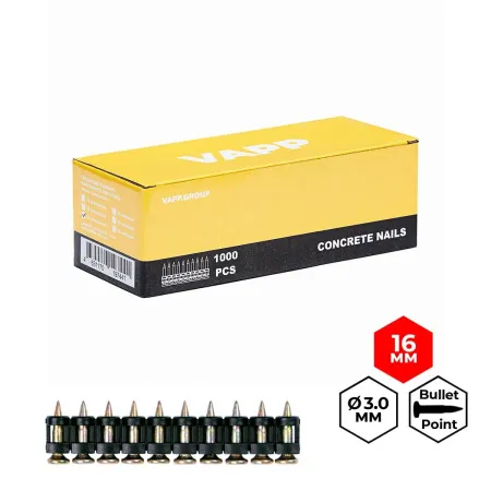 Оцинкованные кованые гвозди пули для досок садху VAPP 16 мм