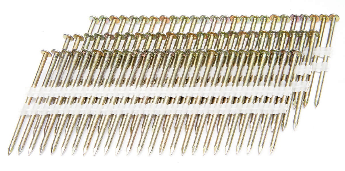 Реечные гвозди по дереву 21 градус для монтажного пистолета Реечные гвозди по дереву 21 градус для монтажного пистолета