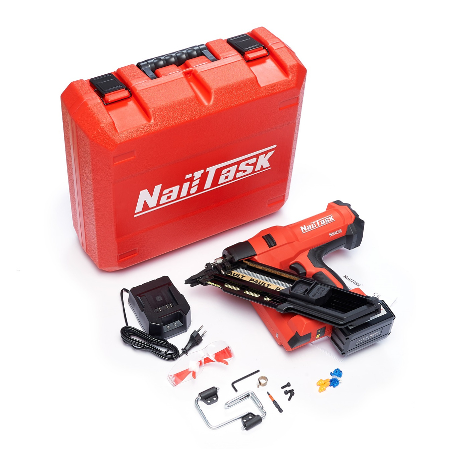Аккумуляторный гвоздезабивной пистолет по дереву NAILTASK DCFN3490 ...