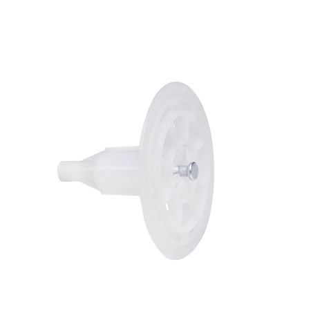 Тарельчатый дюбель гриб 50 мм с гвоздем, для монтажного пистолета по бетону